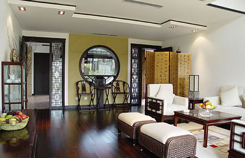 泰州焦先生現代別墅中式裝修案例