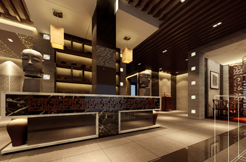 泰州李總茶樓茶館裝飾設計效果圖