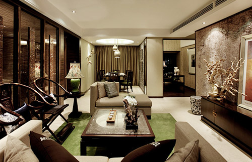 深圳玉湖灣地產(chǎn)中式設(shè)計(jì)樣板房