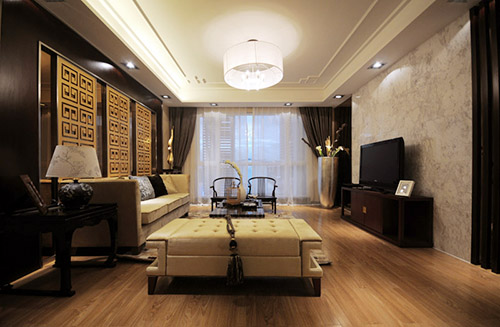 山東玲瓏置業(yè)中式設(shè)計(jì)樣板間