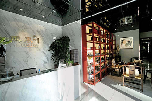 西安450平米中式與現代的完美結合茶樓裝修效果圖