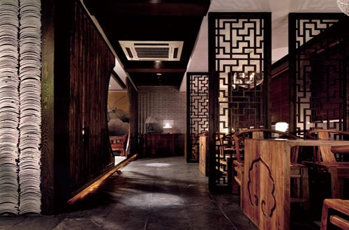 合肥樸素優雅禪道會所中式裝修實景圖