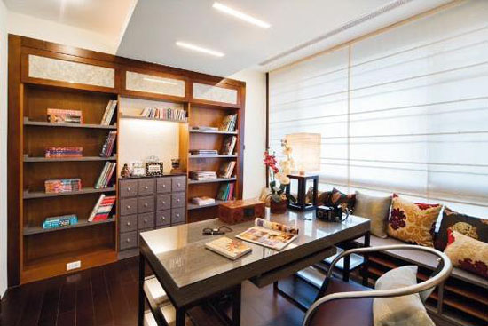 新中式風格下的書房