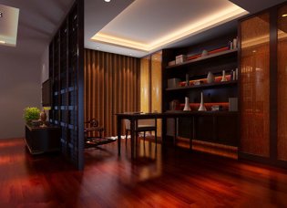 當下流行的新中式書柜