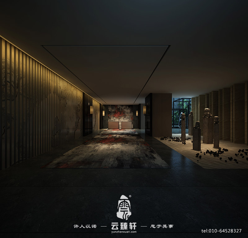 文化創意酒店大堂的效果展示