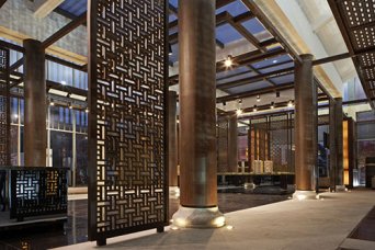 中式售樓處效果圖