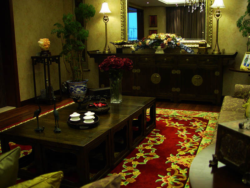 中式古典客廳細節展示