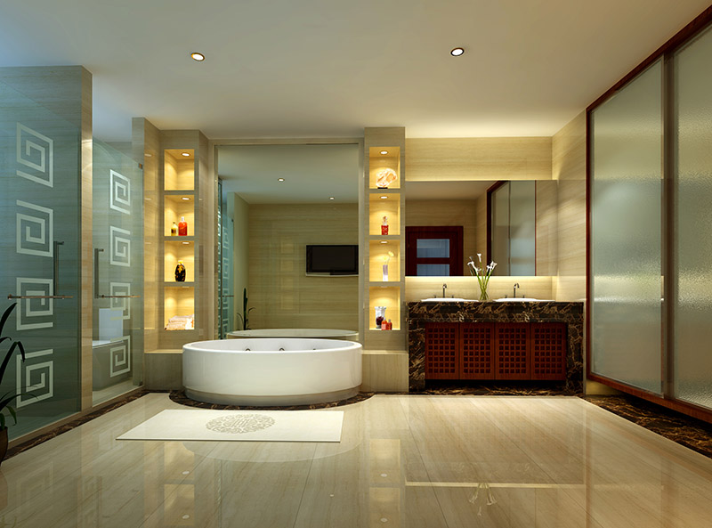 中式裝修衛(wèi)浴室間設(shè)計(jì)