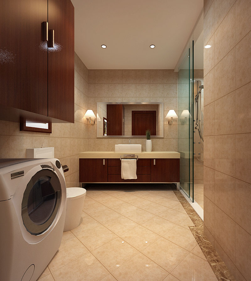 中式裝修中衛(wèi)浴間的干濕分離