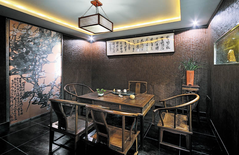 中式茶樓設(shè)計(jì)后期的軟飾搭配