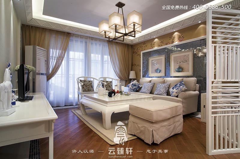 柔美雅致新中式風格設計裝修案例