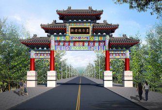 中式設計特色魅力建筑“中式門樓”