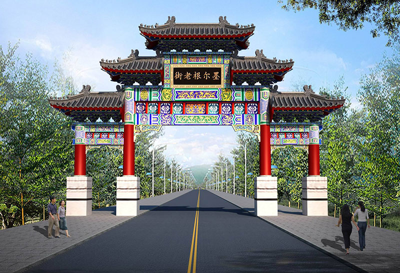 中式設計特色魅力建筑“中式門樓”