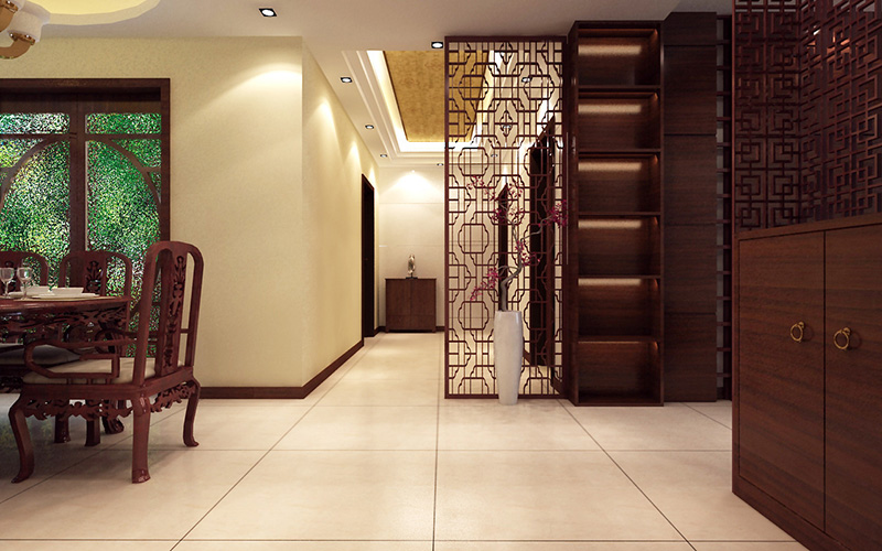 中式玄關(guān)色彩的裝修設計技巧