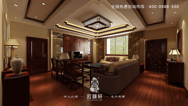 非常富有文化內涵的中式客廳裝修效果圖