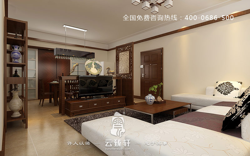 帶你領(lǐng)略極簡中式客廳的清新