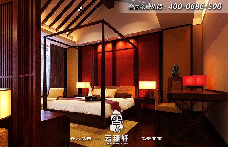 現(xiàn)代中式裝修臥室