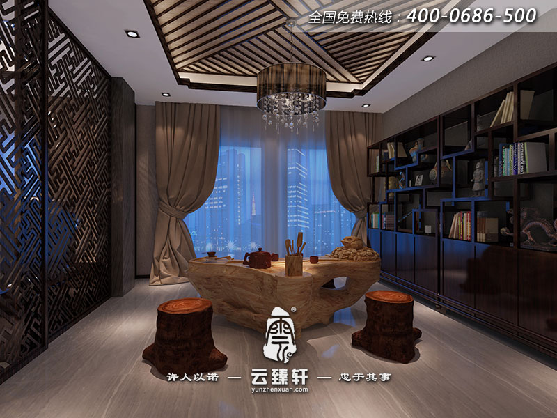 獨立的茶室讓人印象深刻