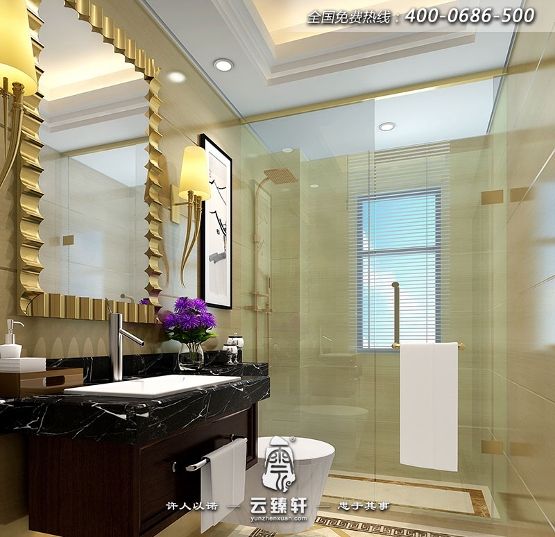 中式精品衛(wèi)生間效果圖