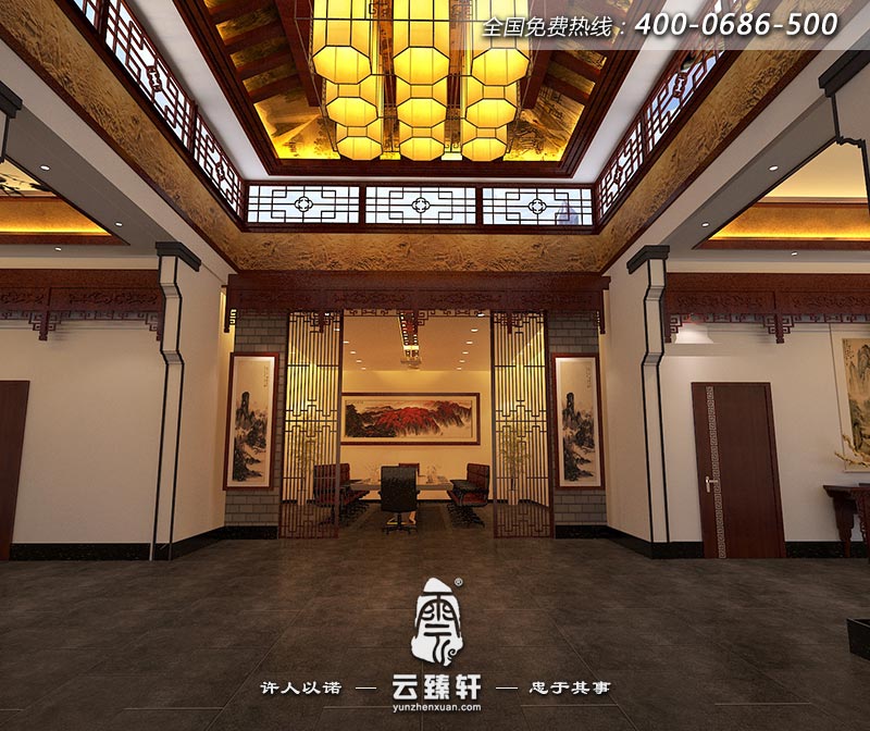 四合院會所室內裝修圖片