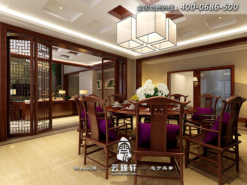 廚房、餐廳空間通篇布局采用開放式設計