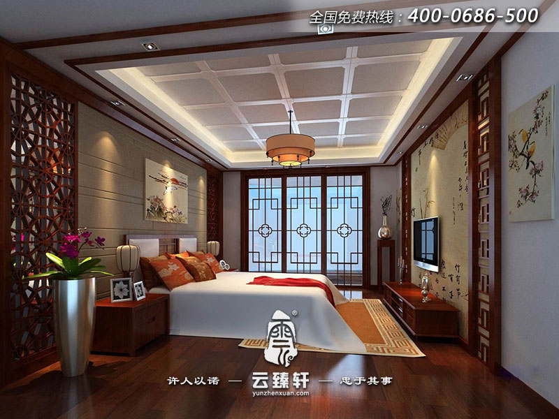 臥房以溫和為主，華麗為次