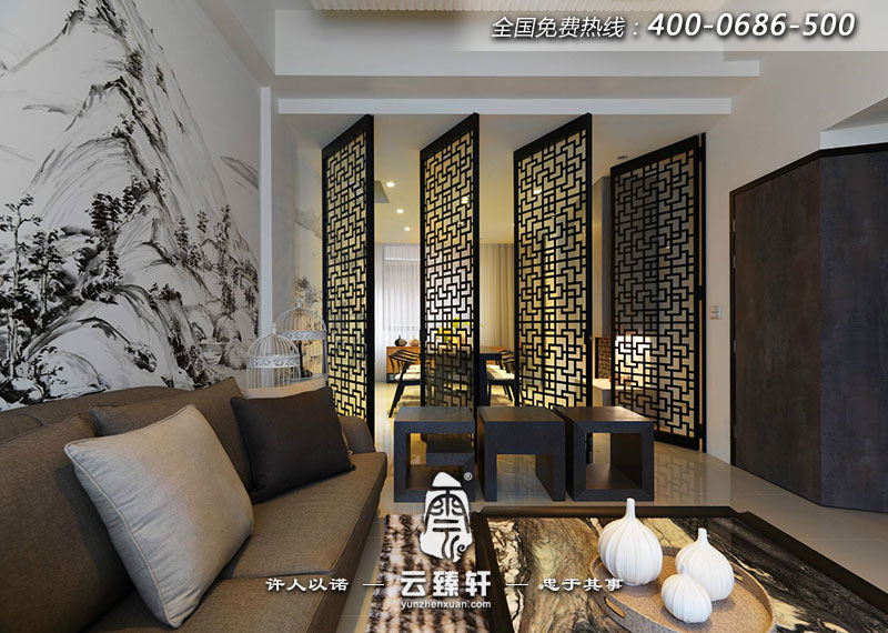 益陽三居室設計中的禪意空間