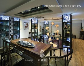 中式風格裝修同樣講究色彩搭配