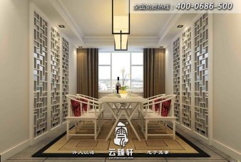 以白色為主的中式設計也不缺乏美感