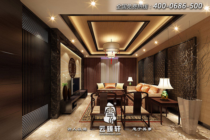 簡中式客廳裝修圖