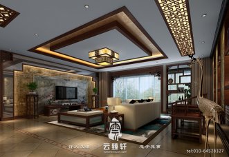 簡約現代中式裝修風格之清新淡雅