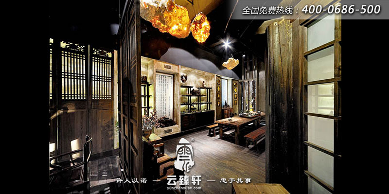 大堂和茶室的局部展示