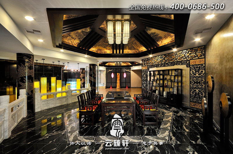 中式餐廳大堂設計