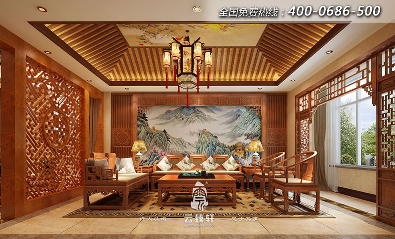 中式家具展廳設計效果圖