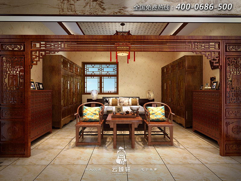 中式家具展廳設(shè)計效果圖