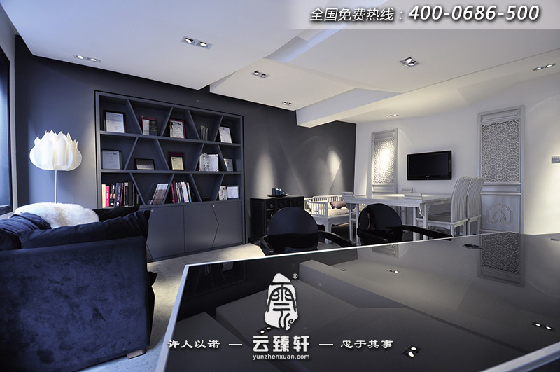 簡約中式辦公室裝修