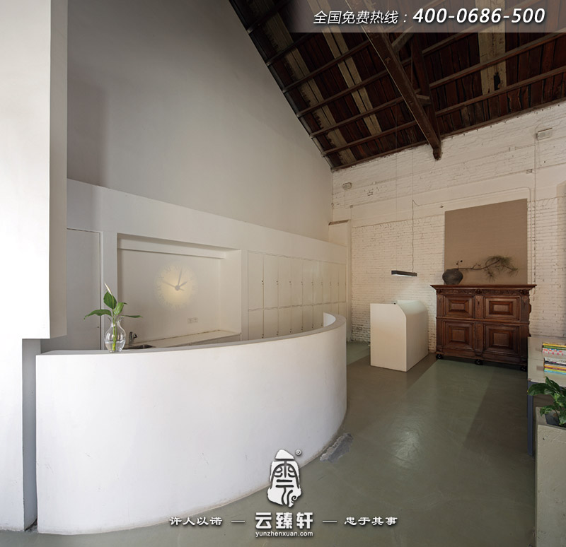 辦公室前臺大廳的設(shè)計(jì)簡約復(fù)古