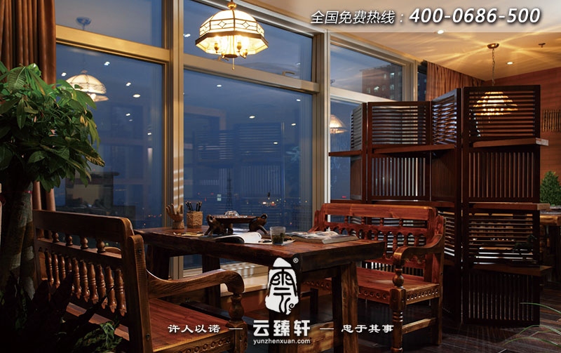 復(fù)古辦公室的洽談區(qū)