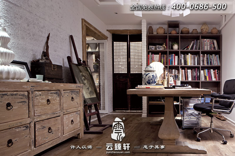 簡樸通透的工作室中式設計