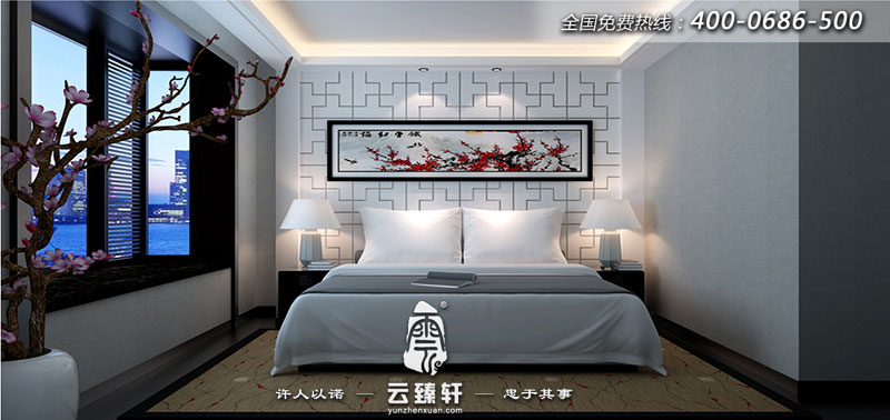 新中式黑白灰禪意風格效果圖