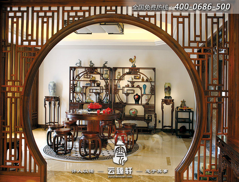 別墅茶樓圓光罩裝修效果圖