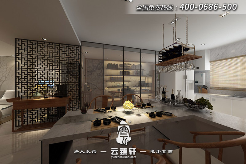 新中式裝修櫥柜效果圖