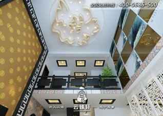 現代中式別墅設計天井