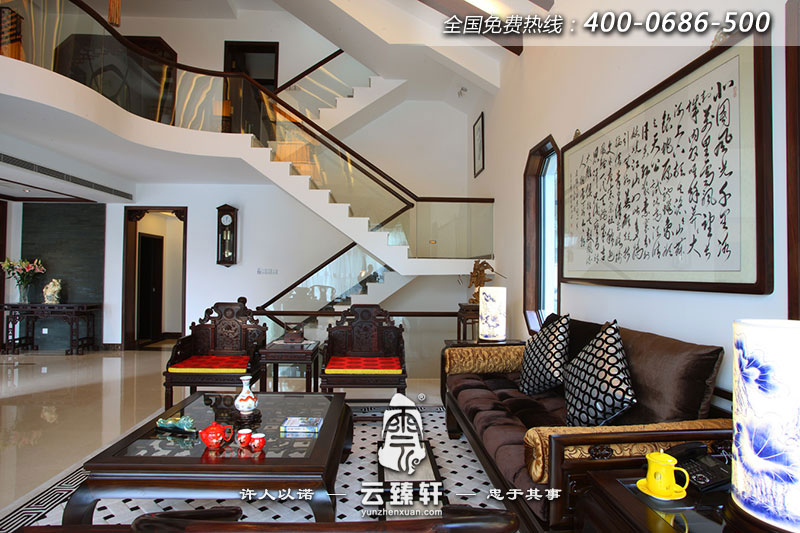 別墅古典中式設計效果圖