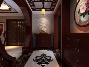 簡中式設計玄關