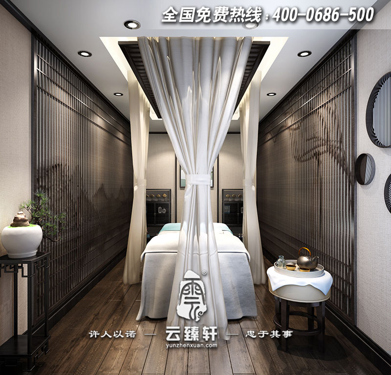 禪茶中式會(huì)所SPA設(shè)計(jì)效果圖