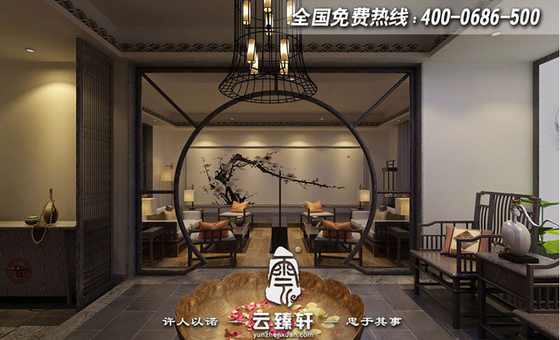 茶會所裝修效果圖