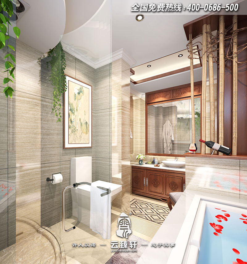 簡(jiǎn)約中式衛(wèi)生間設(shè)計(jì)效果圖