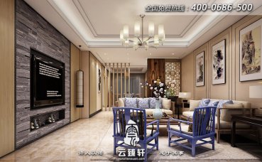 北京現代中式客廳裝修多少錢一平米？