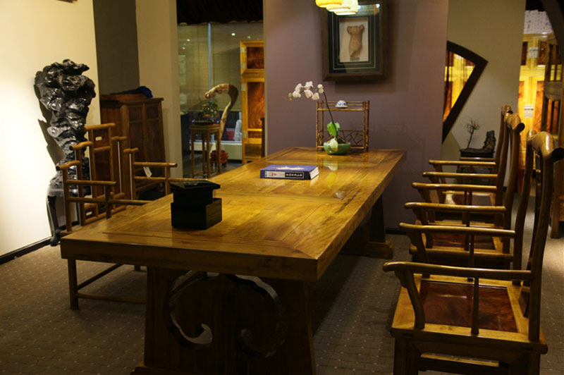 如意紋大畫案家具